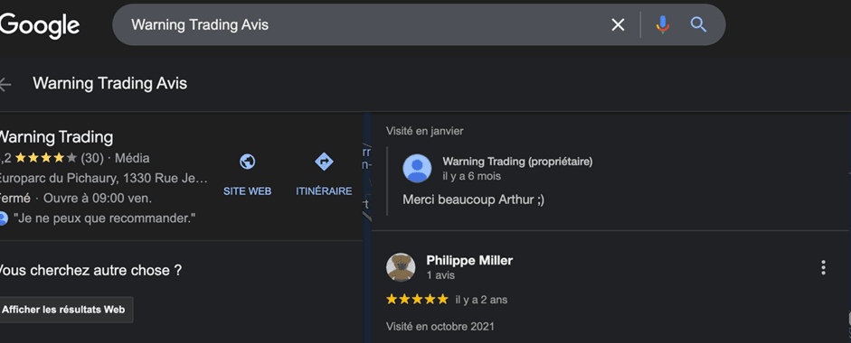 Warning Trading : à votre avis, informations ou commerciaux ? 6 warning trading a votre avis informations ou commerciaux 06