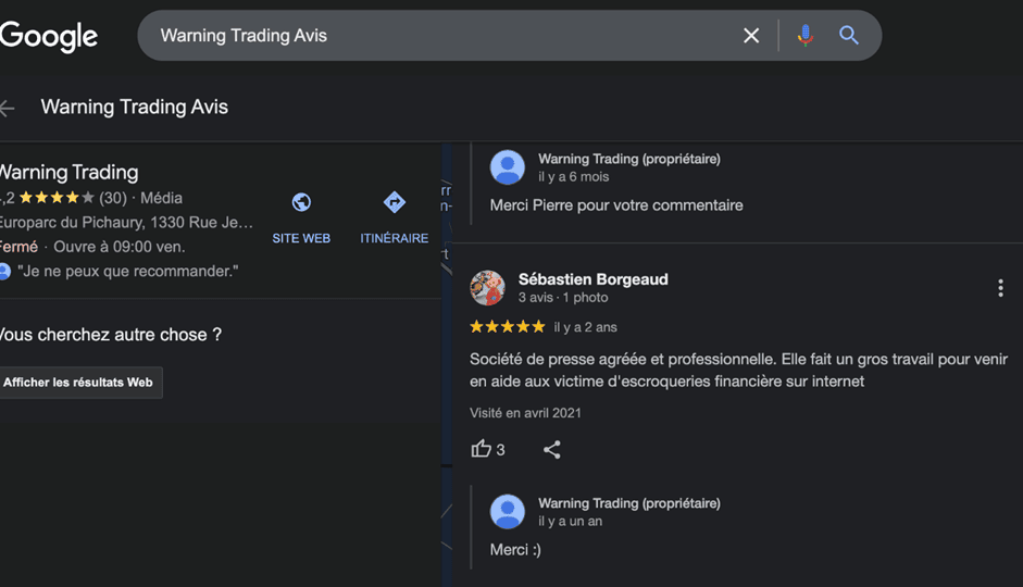 Warning Trading : à votre avis, informations ou commerciaux ? 7 warning trading a votre avis informations ou commerciaux 07
