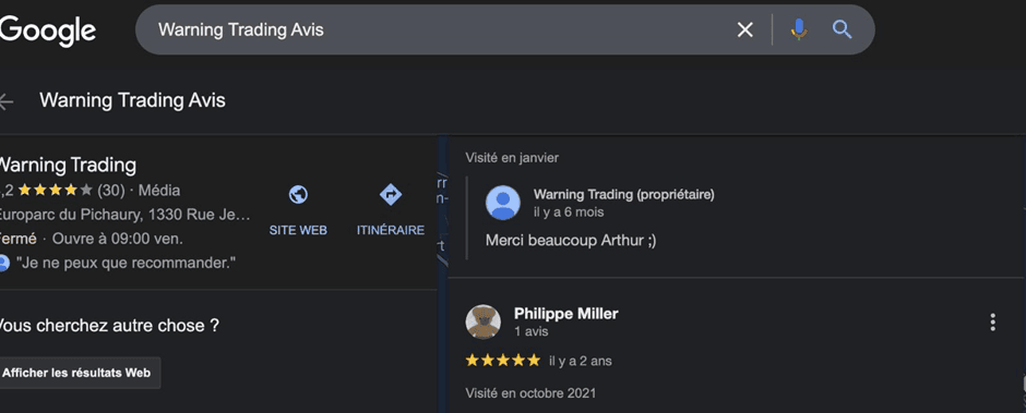 Warning Trading : à votre avis, informations ou commerciaux ? 8 warning trading a votre avis informations ou commerciaux 08