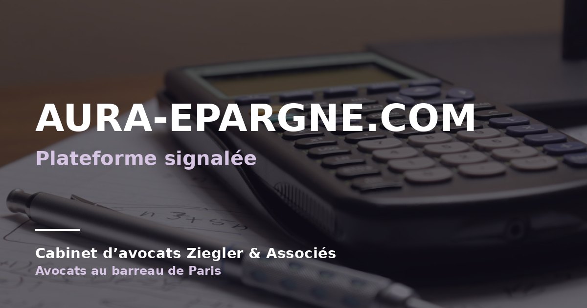 aura-epargne.com arnaque