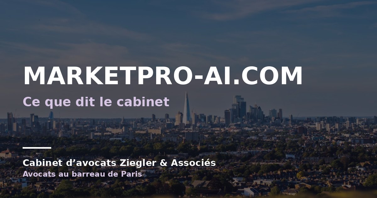 Marketpro-ai.com arnaque avis