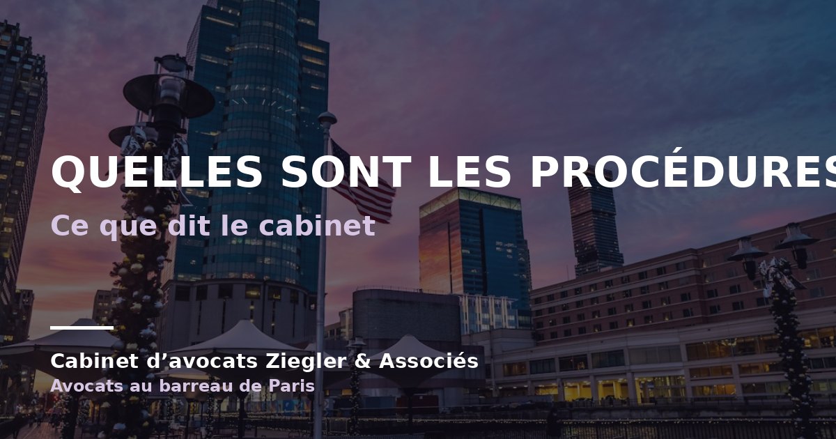 Quelles sont les procédures arnaque avis
