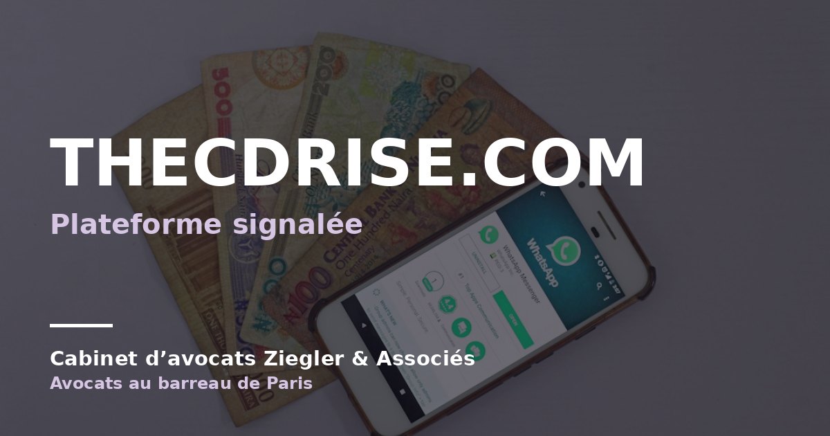 thecdrise.com avis
