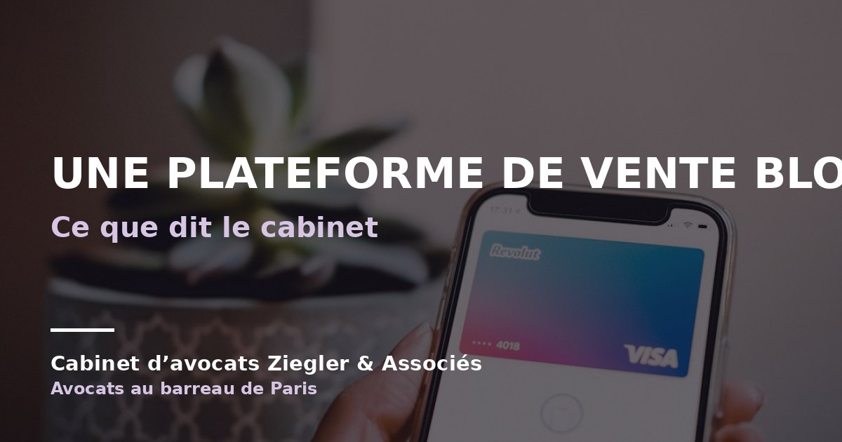 Une plateforme de vente bloque arnaque avis