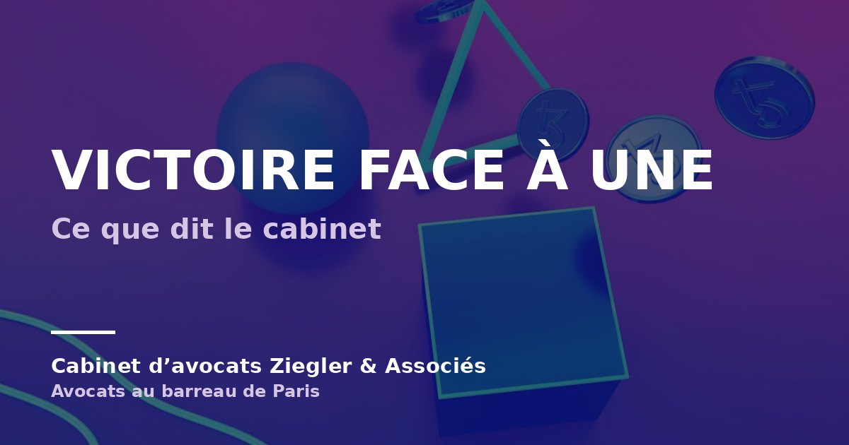 Victoire face à une arnaque avis